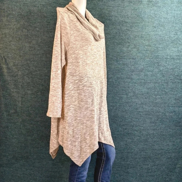 St. John's Bay Metallic Flecked Rayon Blend Cowl Sweater Plus Size! NWT - Picture 4 of 14